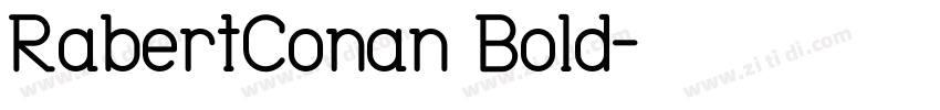 RabertConan Bold字体转换